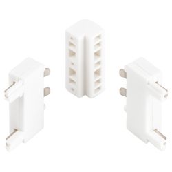 Коннектор питания ЭРА TRM-S5-CCW WH для магнитного шинопровода угловой белый для системы S5