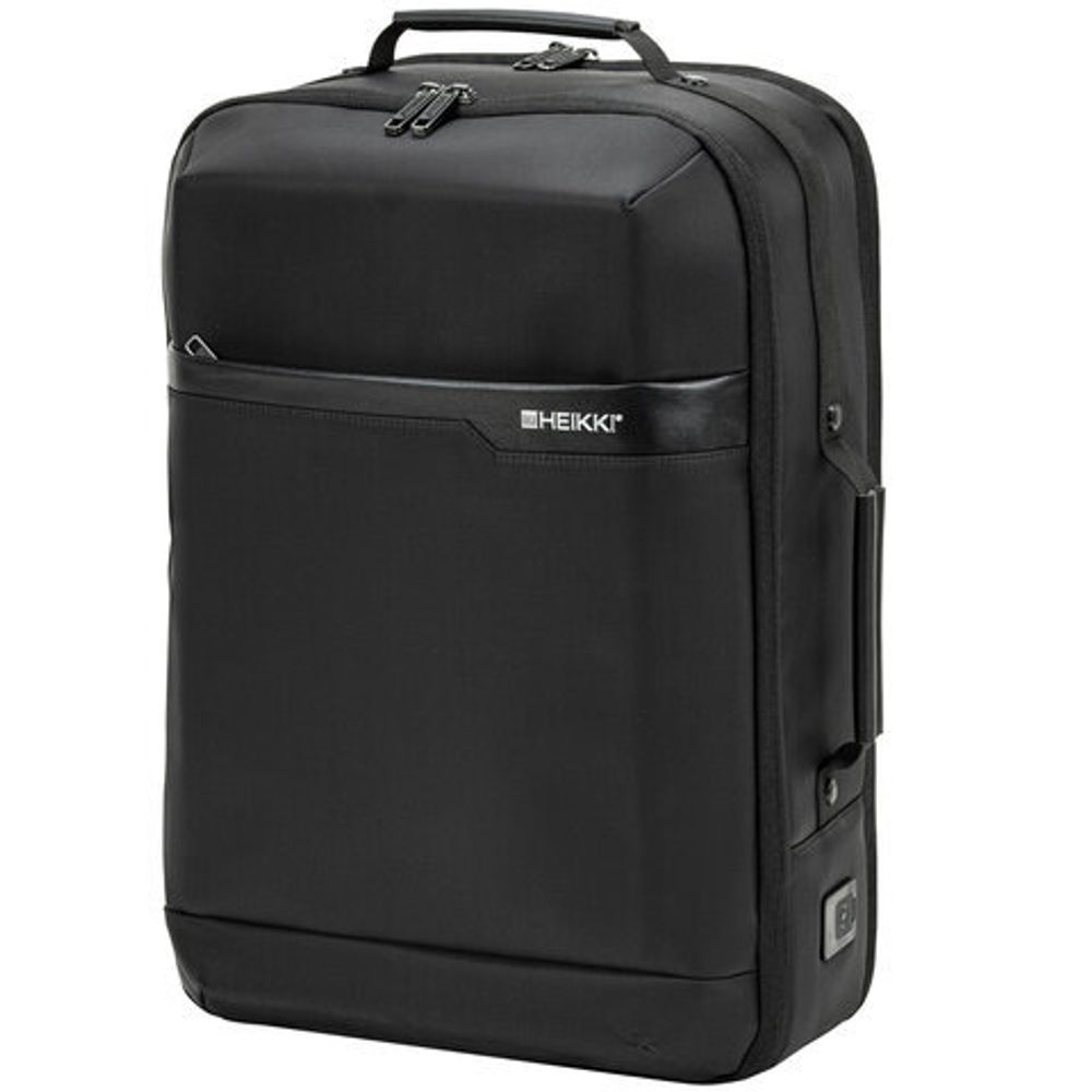Рюкзак-сумка HEIKKI PRIORITY (ХЕЙКИ) с отделением для ноутбука, 2 отд., черный, 45x31x15 см, 272587