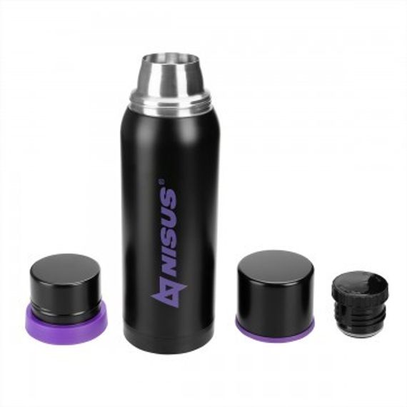 Термос NISUS 1000ML N.TM-046-LW  Волк (2 крышки-кружки)