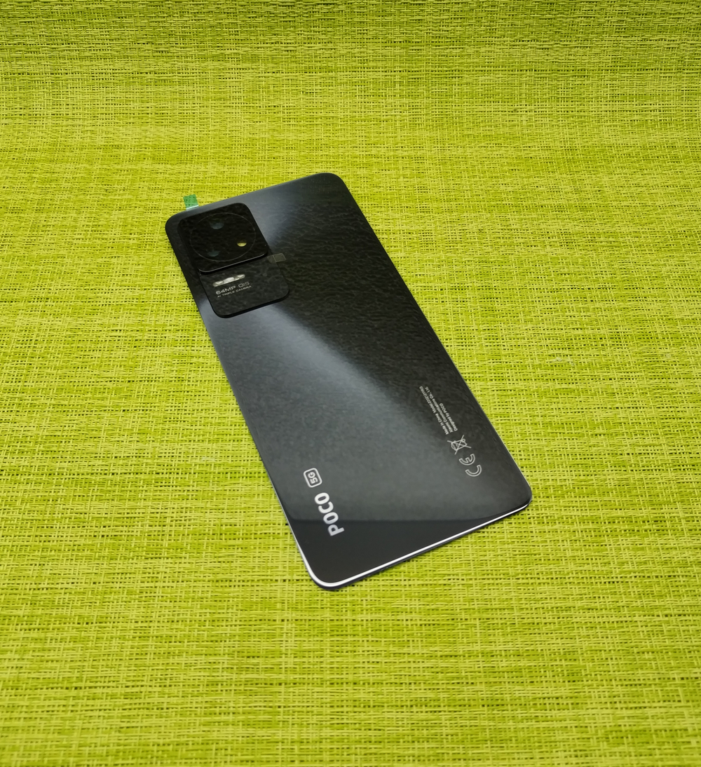 Poco F4 5G (2022) (22021211RG) - Задняя крышка (корпус) в сборе со стеклом камеры (стеклянная) (ORIG-SP)