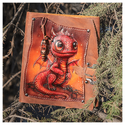 Кожаный ежедневник «Дракон»