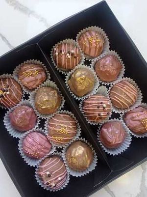 Шоколадно-песочные конфеты в бельгийском шоколаде.