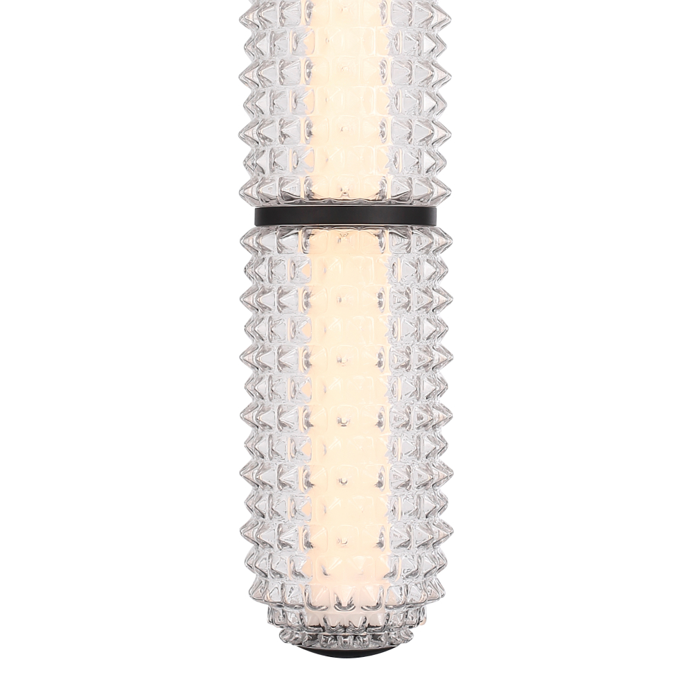 SL6144.403.01 Светильник подвесной ST-Luce черный/прозрачный LED 1*22W 4000K SAGUARO