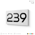 Номер на дверь 239, табличка на дверь для офиса, квартиры, кабинета, аудитории, склада, белая 120х70 мм, Айдентика Технолоджи