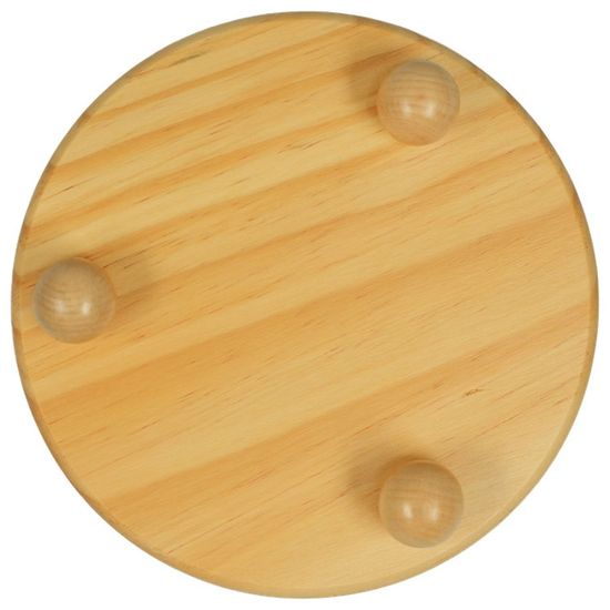 Mr.Kranch Миска "Bamboo" керамическая желтая на бамбуковой подставке, 860мл