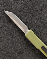 Автоматический складной нож SteelBro Ultratech T/E Tanto Cerakote Crocodile VG-10 123-10CROCS (зеленый-металик)
