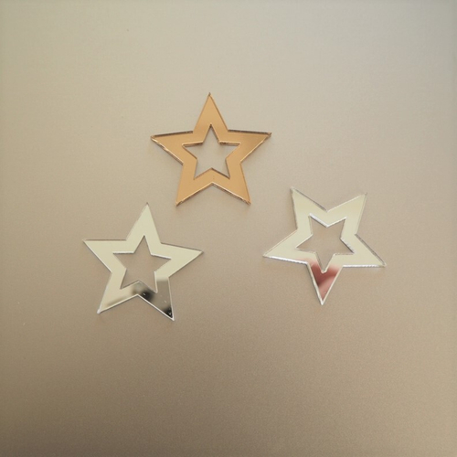 Бирка / звезда 3,5см, золото