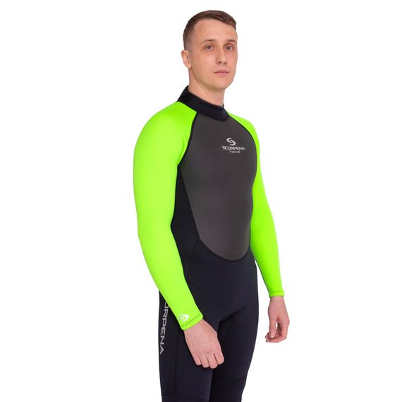 Гидрокостюм Scorpena Hawaii мужской зеленый неон