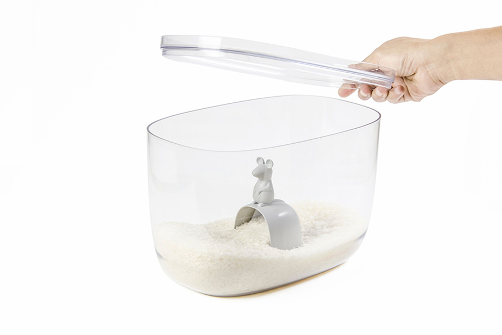 Контейнер с мерной ложкой lucky mouse, 7 л