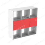 Стеллаж вертикальный 9 с дверцами