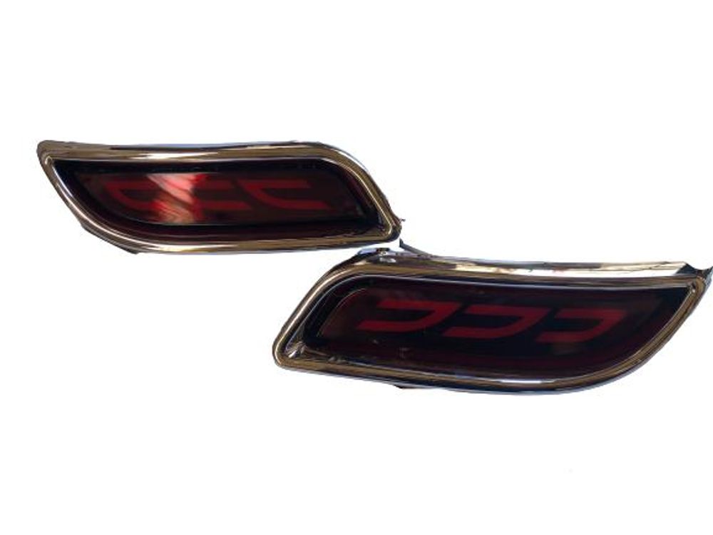 Катафот бампера Lada Priora 2 (LED) ZFT-395 CROME RED КРАСНЫЙ
