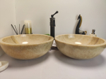Раковина из оникса ПАРА! Bowl Yellow TinLip BO-60328 40*40*15