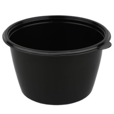 К-144-750 мл (PP) Дно круглое черное (D-144, H-84 мм) ПолиЭР (50/300 шт.)