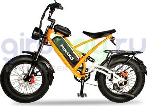 Электровелосипед Minako FOX-S 2.0 (48v/23Ah) Спицы - Оранжевый фото