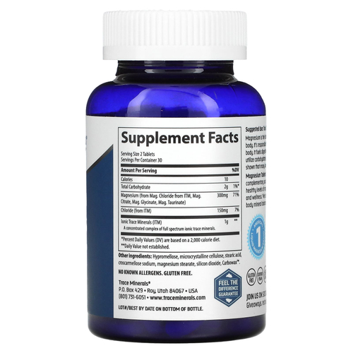 Trace, магний, 60 таблеток