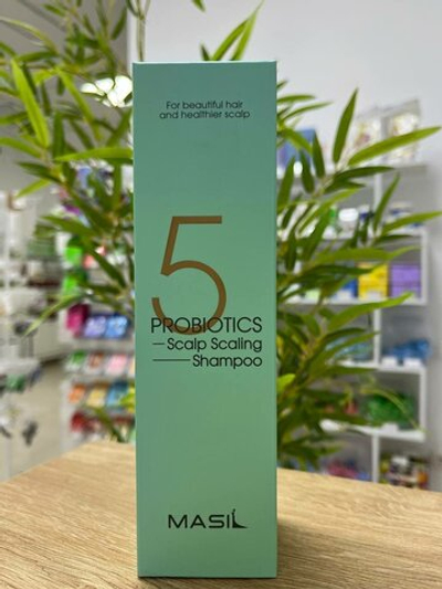 Глубоко очищающий шампунь для волос с пробиотиками Masil 5 Probiotics Scalp Scaling Shampoo, 300 мл