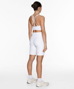 OYSHO Легинсы-велосипедки Comfortlux с высокой посадкой длиной 20 см, белый