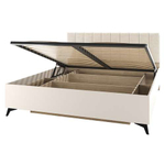 Кровать 1600 "ЕВА" с ортопедическим основанием и подъемным механизмом Дуб Экспресив - Сатин