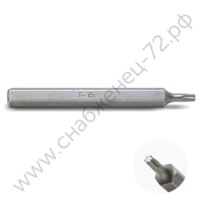 Бита короткая TORX на 5/16" T15, 042-4T15