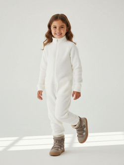 Теплый флисовый комбинезон с карманами