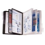 Демосистема настенная на 10 панелей, 5 черных и 5 серых панелей, DURABLE (Германия) "SHERPA", 5631-22