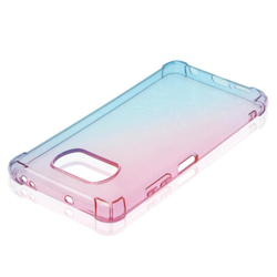 Чехол ROSCO для Poco X3 NFC;Poco X3 Pro оптом (арт. XM-PX3-HARD-TPU-PINK-BLUE)