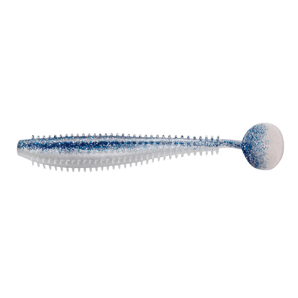 Виброхвост Shaggy 3,35"/8,5 см Blue Pearl 5шт. (HS-16-049) Helios