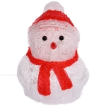 Фигура светодиодная «Снеговичок в новогоднем костюме» 15*14,5*22 см, 20 ламп LED, авторежим, 220V, Белый