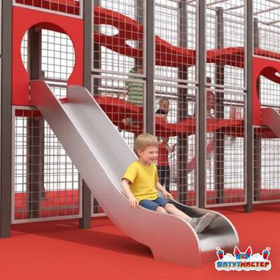 Плоский лабиринт с горками «Солнечная Полянка», 15×3,8×4,5 м