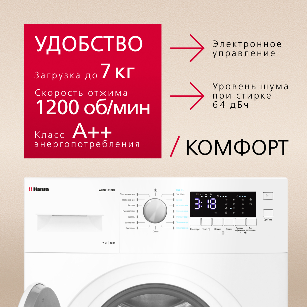 Стиральная машина Hansa WHN7121SD2
