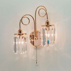 Citilux Синди CL330322 Бра хрустальное с выключателем Золото
