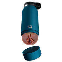 Мастурбатор-вагина 23,8см в синей фляге PipeDream PDX Plus Fuck Flask Private Pleaser Stroker RD62729