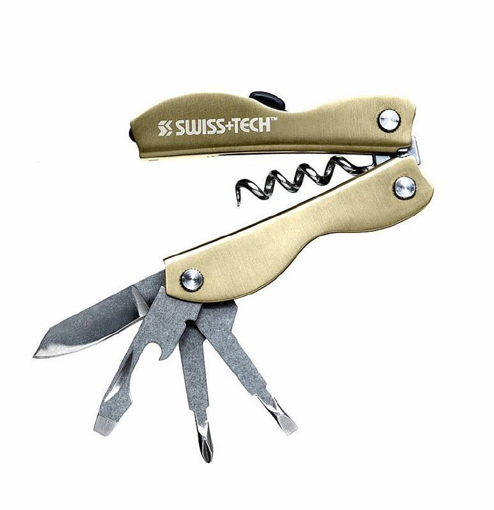 Мультитул Swiss+Tech Vintage Corkscrew Tool 8-in-1, Gold