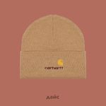  Шапка Carhartt WIP American Script Beanie артикул:I034235_peanut - купить в магазине Дайс