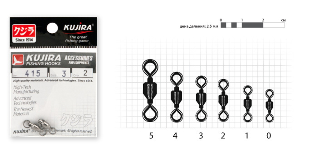 Вертлюг Kujira 415 BN № 5 (2 шт.) с подшипником