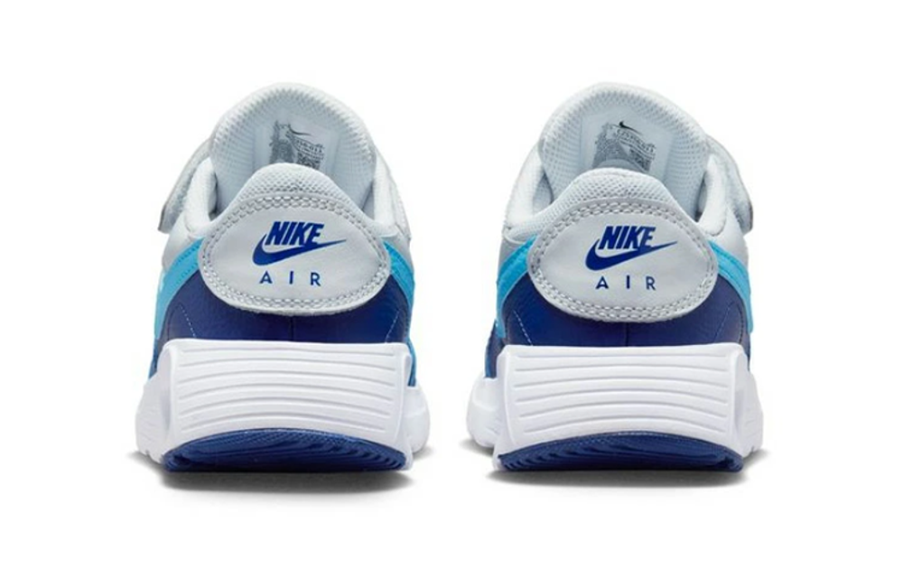 Middle-aged children's Nike Air Max SC BP non-slip shock absorption wear-resistant sports casual shoes blue gray