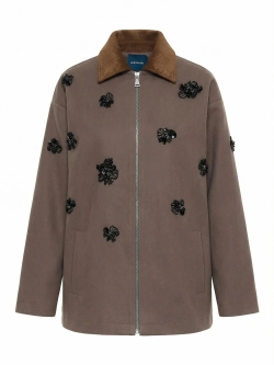 Парка FLOWER DEW, серый