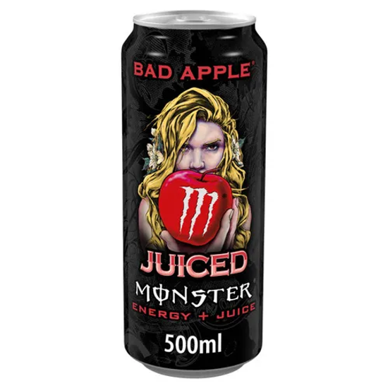 Энергетический напиток Monster Energy Bad Apple со вкусом яблока, 500 мл (Ирландия)