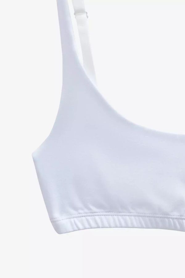 Топ Matilda Базовый Хлопковый белый - фото 4