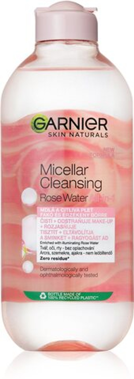 Garnier Skin Naturals - мицеллярная вода с розовой водой /   400  ml  / GTIN 3600542326735