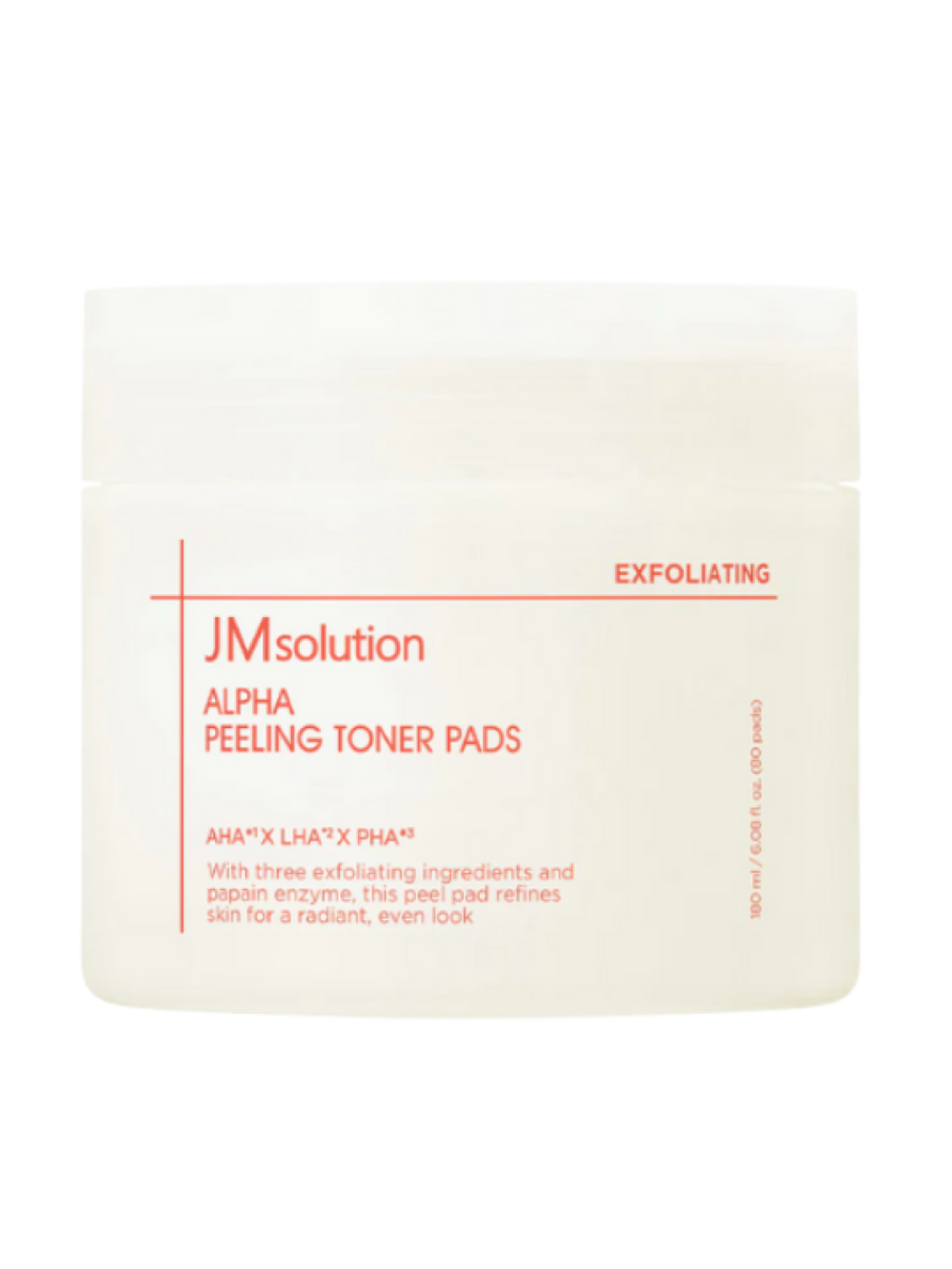 JMsolution Очищающие пилинг-пэды с альфа-гидроксикислотами Alpha Peeling Toner Pads, 170мл (80шт)