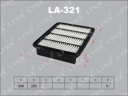 Фильтр воздушный LYNX LA-321