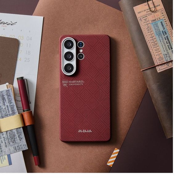 Чехол Pitaka Edge Case для Samsung S26 Ultra, Красный | Harvard Crimson