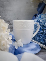 Кружка 350 мл, 11,6x8,8 см h 9,8 см, фарфор, Primavera