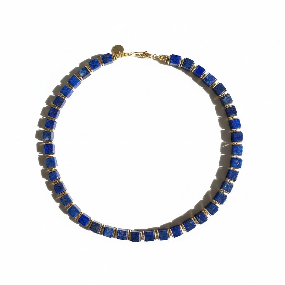 Серьги "КУБ" лазурит