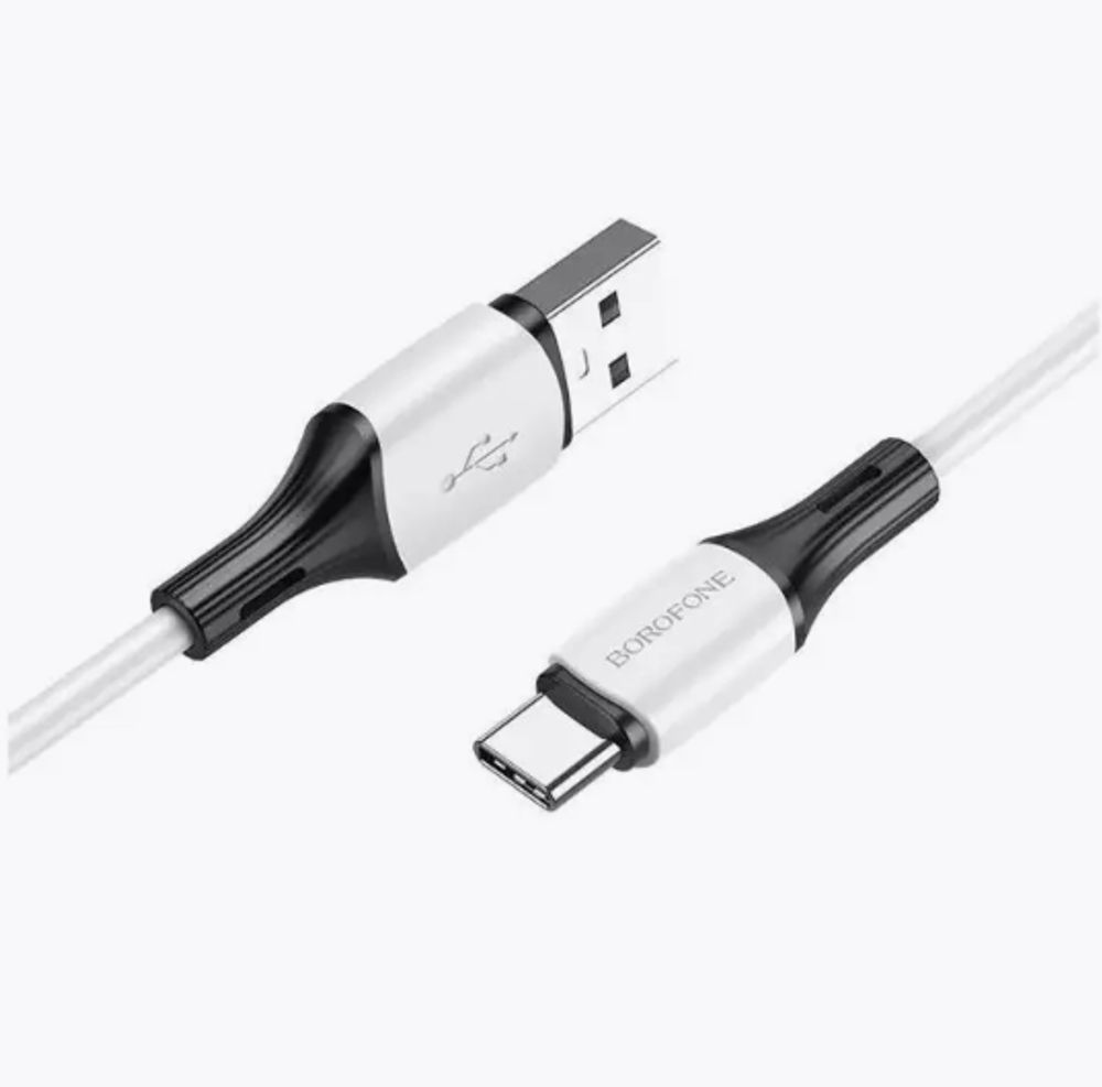 Кабель Borofone BX79 USB-Type-C 3A 1м Silicone White