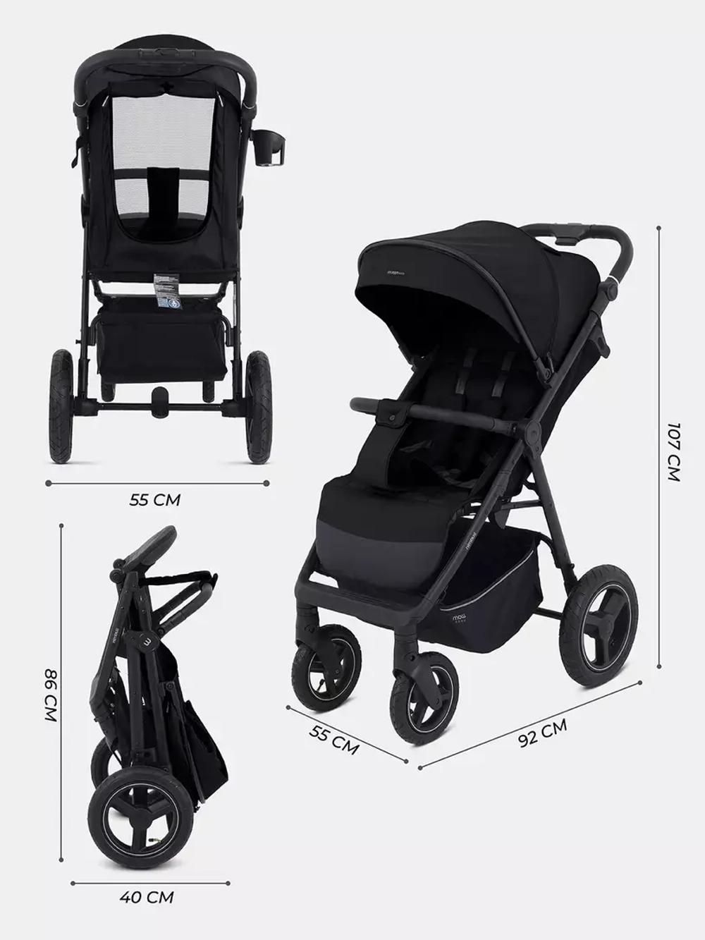 Коляска детская MOWBaby "NIMBUS Air" MB104