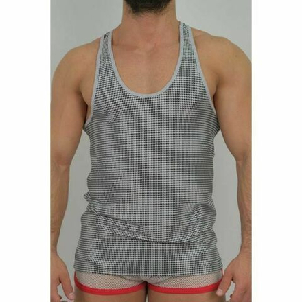 Мужская майка серая с узором Van Baam VB43733