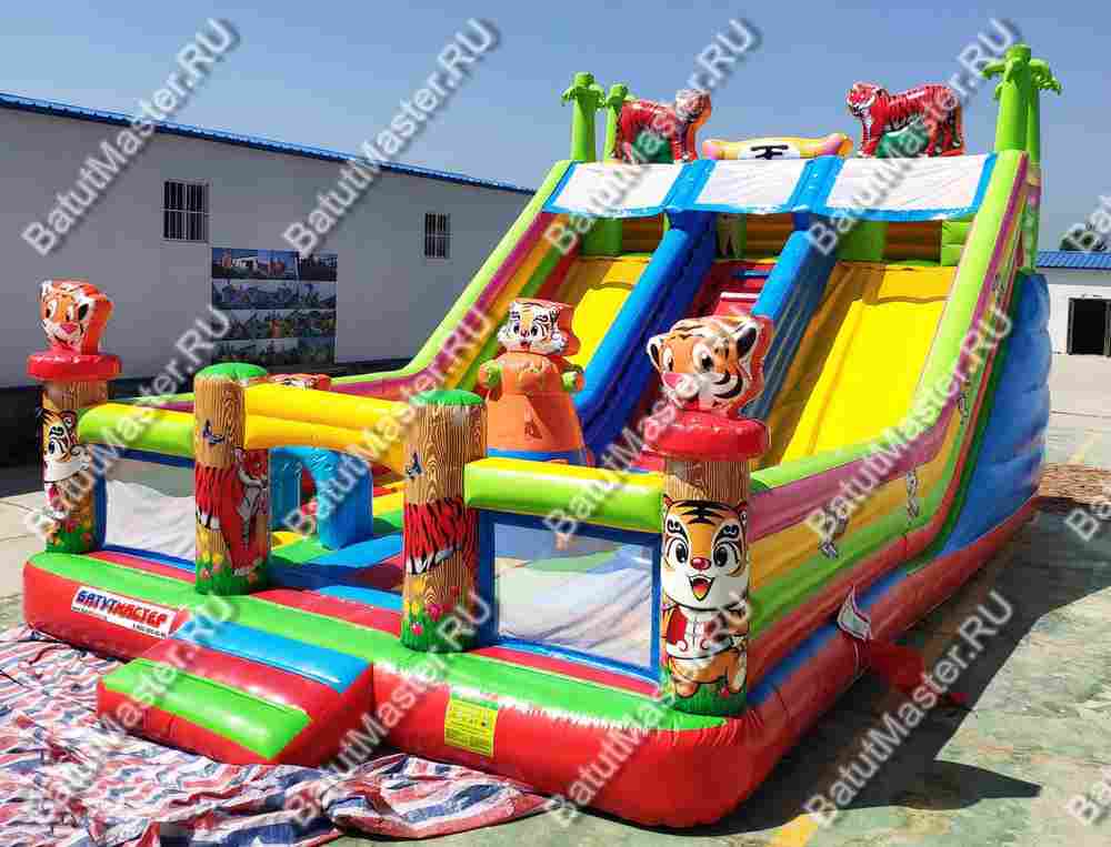 Коммерческий батут "Тигриная страна 2" 9,5*6*5,8 м