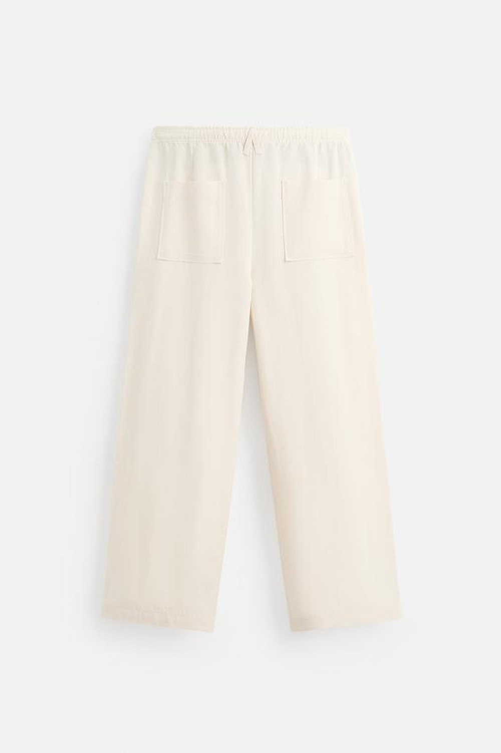 ZARA БРЮКИ-ДЖОГГЕРЫ КЛАССИЧЕСКОГО КРОЯ, ЭКРЮ